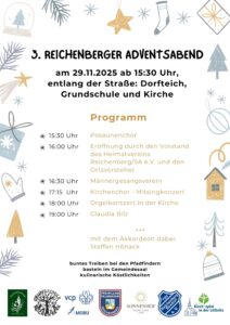 Mehr über den Artikel erfahren 3. Reichenberger Adventsabend