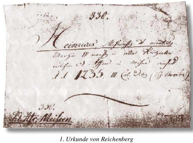 Urkunde Reichenberg